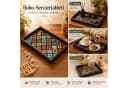 Jumpeak Serviertablett Boho Mosaik-Muster Holz Bild 4