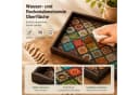 Jumpeak Serviertablett Boho Mosaik-Muster Holz Bild 5