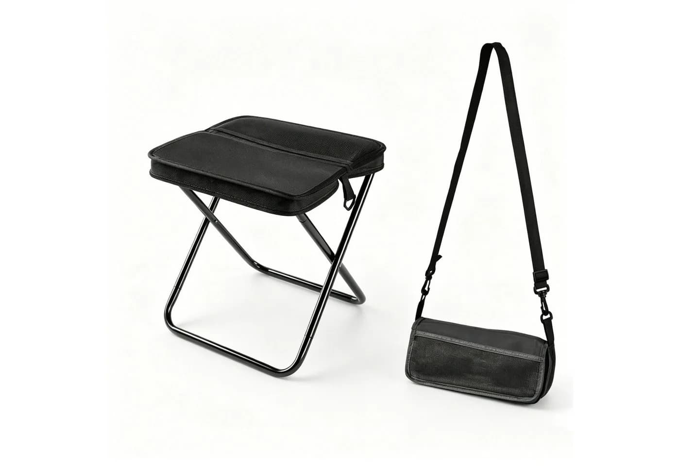 Jumpeak Klappstuhl Camping Leicht 730g Schwarz - Bild 2