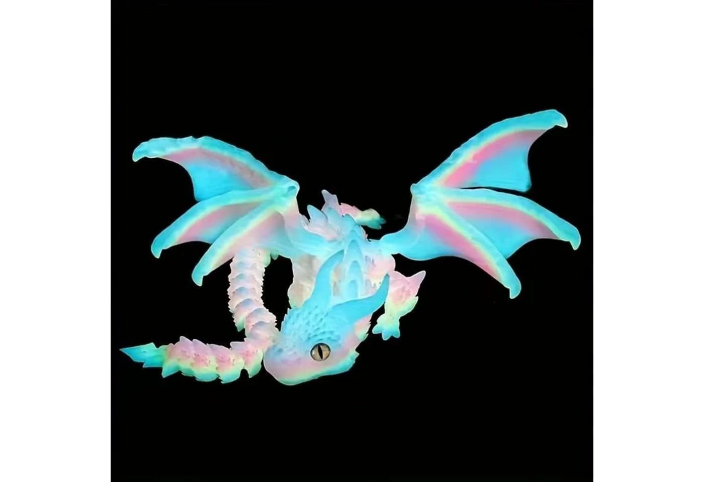 Jumpeak Drachenfigur 3D-Druck phosphoreszierend flexibel - Bild 5