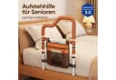 Jumpeak Bett-Aufstehhilfe höhenverstellbar braun bohrfrei Bild 1