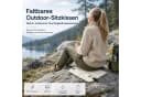 Jumpeak Sitzkissen Camping Outdoor Wasserdicht Faltbar Oxford Schwarz Bild 1