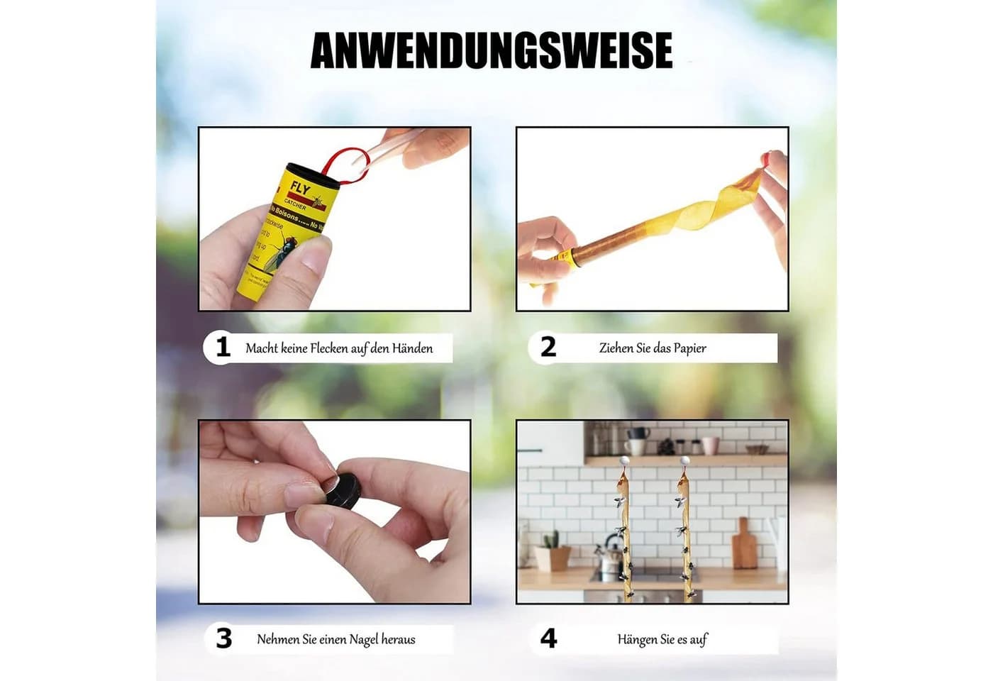 Jumpeak Insektenfalle 16 Fliegenfänger - Bild 4
