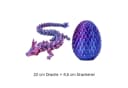 Jumpeak 3D-Druck Drachenei Set Gold Deko Figur Bild 5
