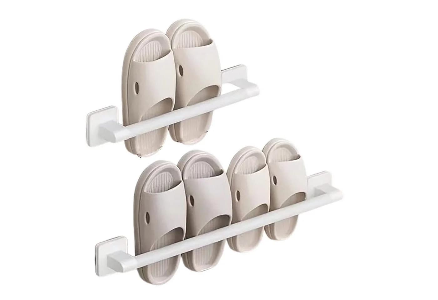 Jumpeak Schuhregal ohne Bohren Aluminium Schwarz/Weiß - Bild 2
