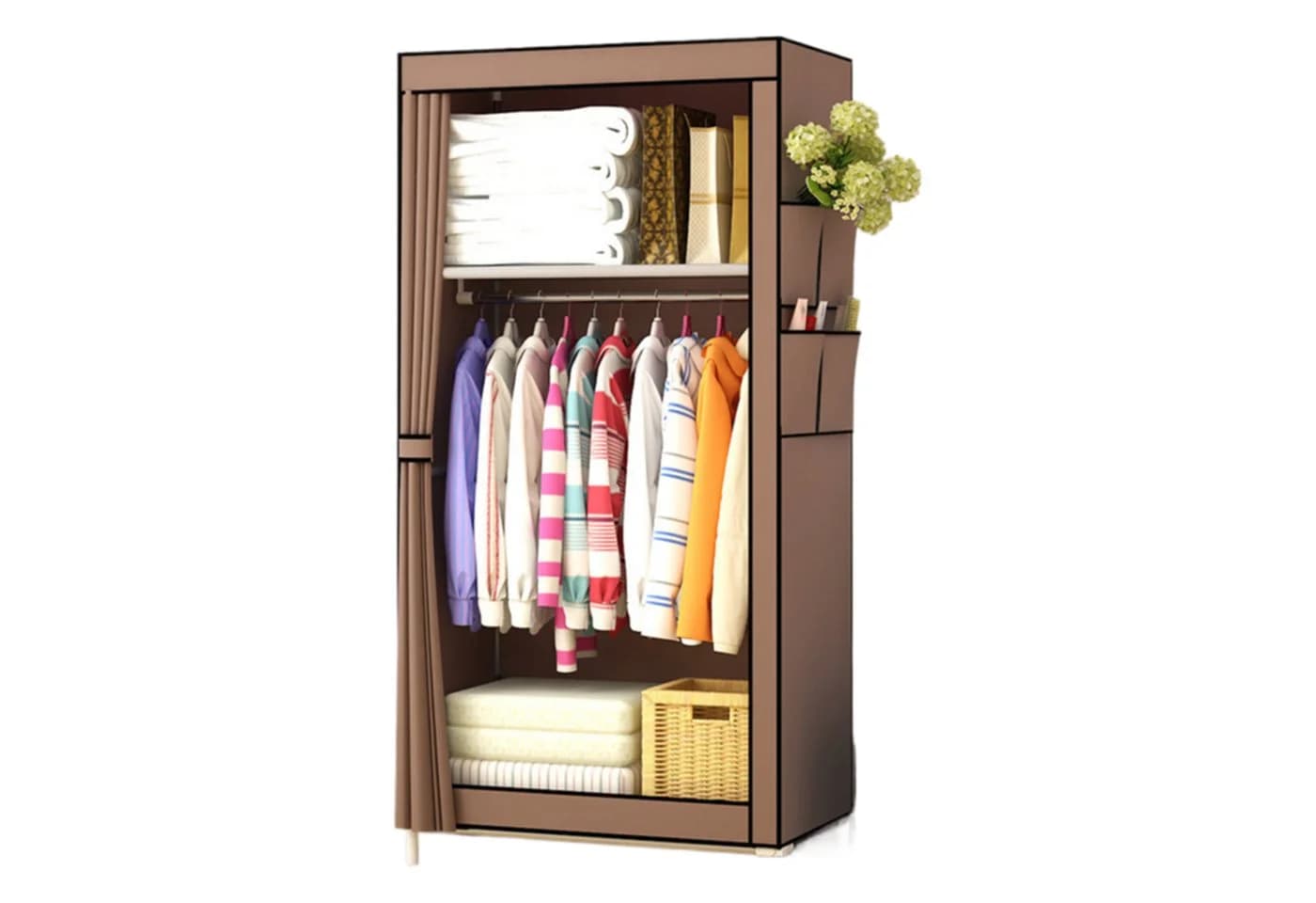 Jumpeak Stoffkleiderschrank mit Stahlrahmen und erhöhten Füßen - Bild 2