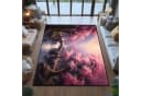 Jumpeak Teppich Japanische Kirschblüten Landschaft Kunstkaschmir Bild 5