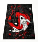 Jumpeak Teppich Orientalisch Koi-Muster Faux Cashmaschine waschbar Bild 2