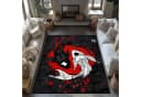 Jumpeak Teppich Orientalisch Koi-Muster Faux Cashmaschine waschbar Bild 4