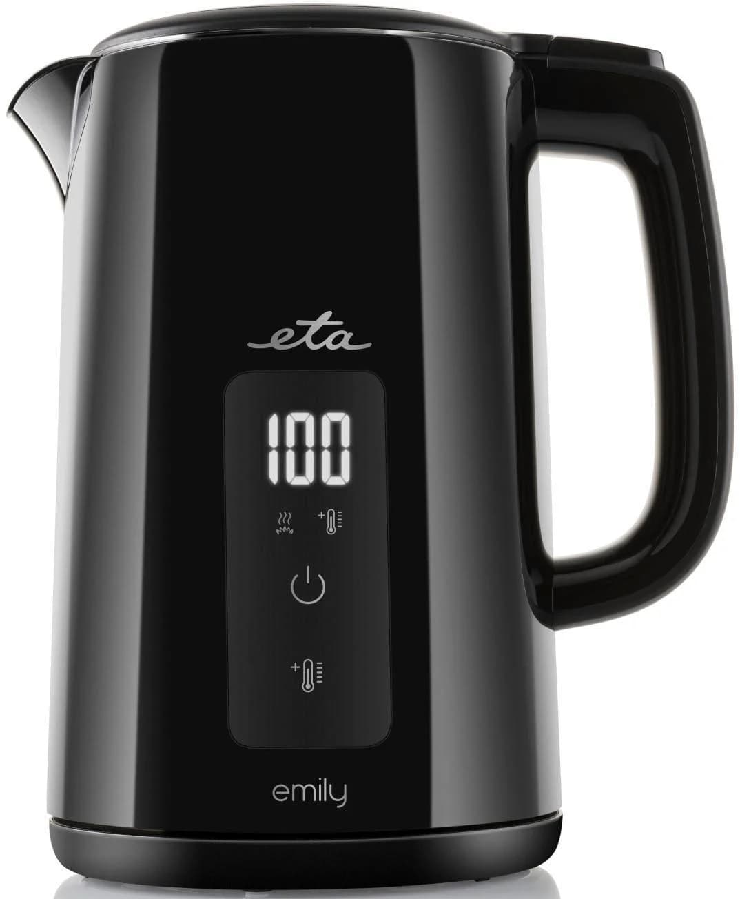 ETA Wasserkocher Emily Schwarz Thermoregulierung LED-Display