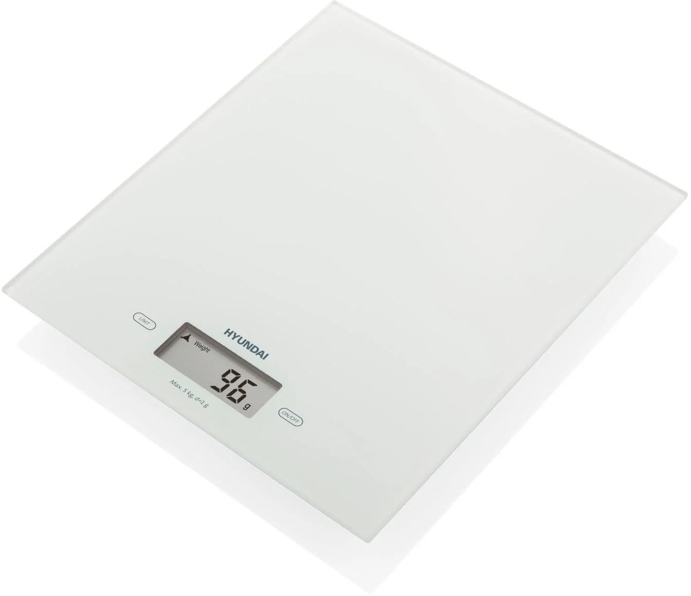 Hyundai Küchenwaage KVE893 Weiß 5kg LCD TARE