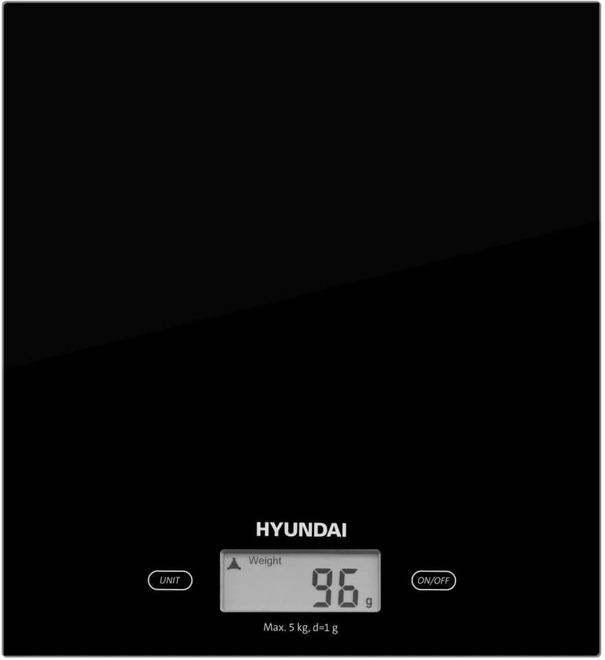 Hyundai Küchenwaage KVE893B Schwarz mit LCD-Display und TARE-Funktion - Bild 2