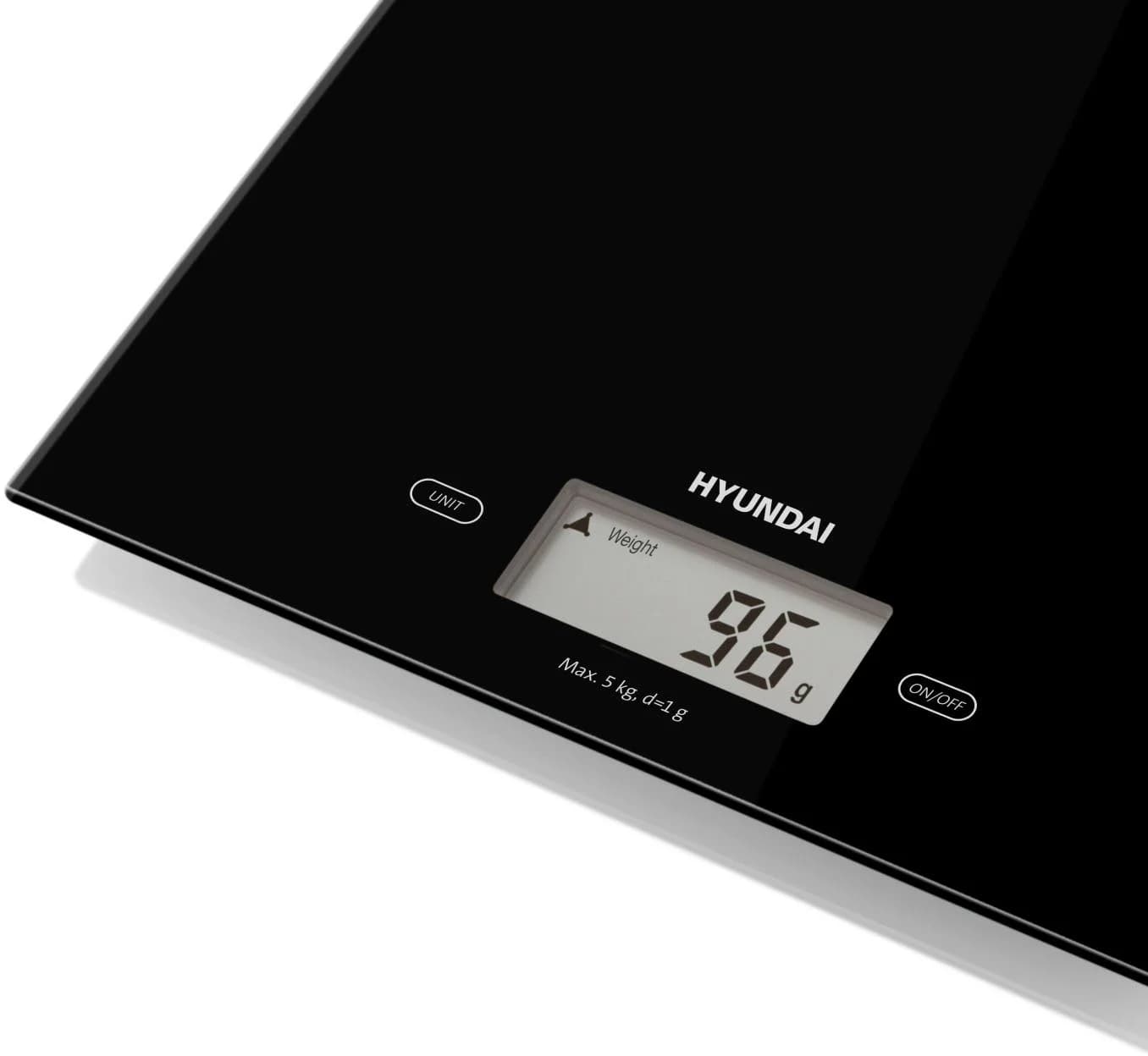 Hyundai Küchenwaage KVE893B Schwarz mit LCD-Display und TARE-Funktion - Bild 3