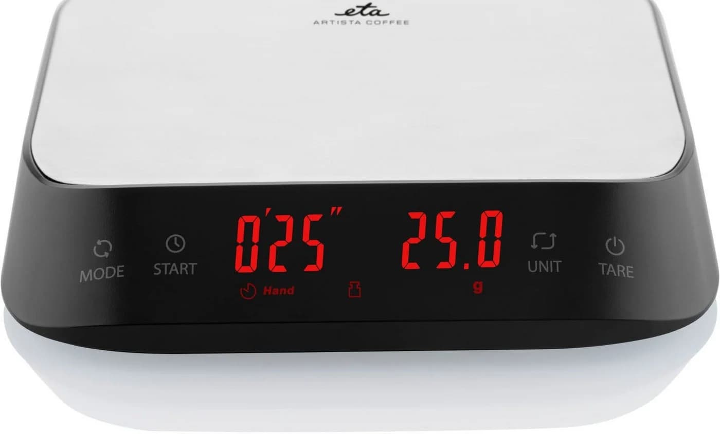 ETA Küchenwaage Arista Coffee Schwarz/Silber Digital 0,1g
