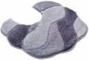 Grund WC-Vorlage CARMEN Grau Oval mit Ausschnitt Bild 2
