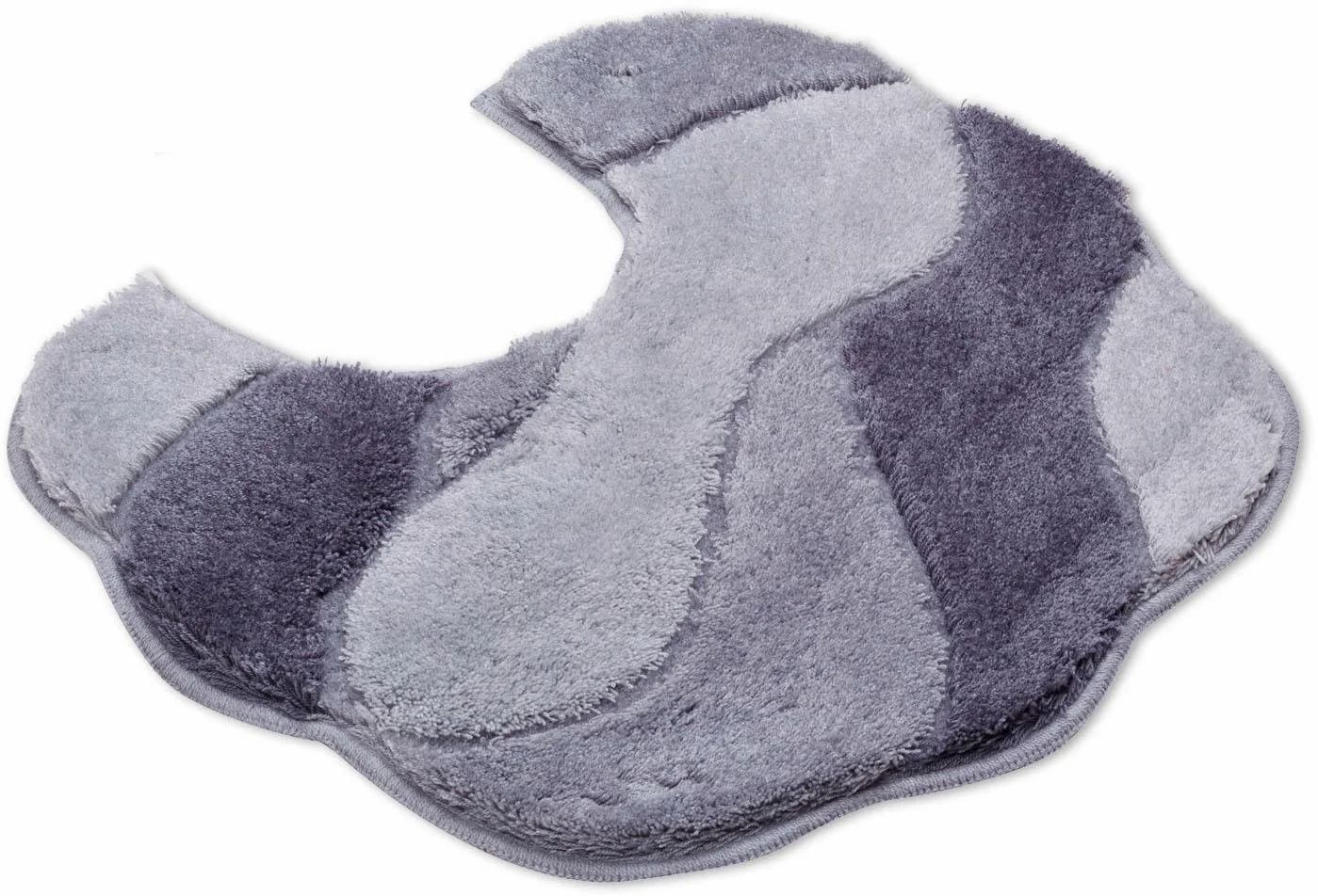 Grund WC-Vorlage CARMEN Grau Oval mit Ausschnitt - Bild 2