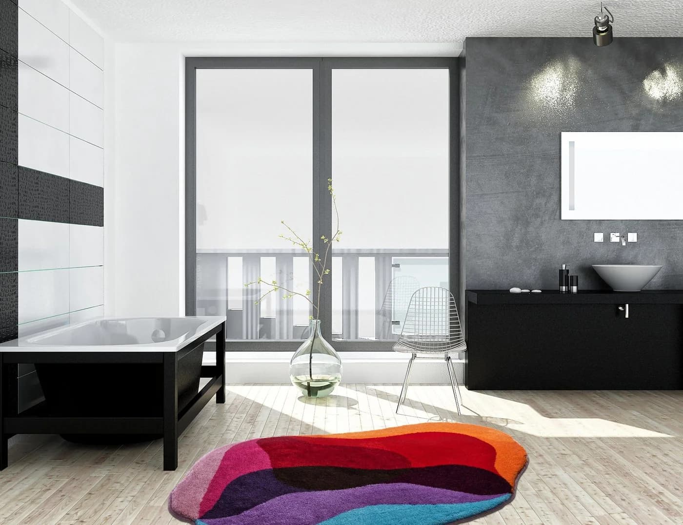 Grund Badematte KARIM RASHID CONCEPT 21 Bunt Abstrakt