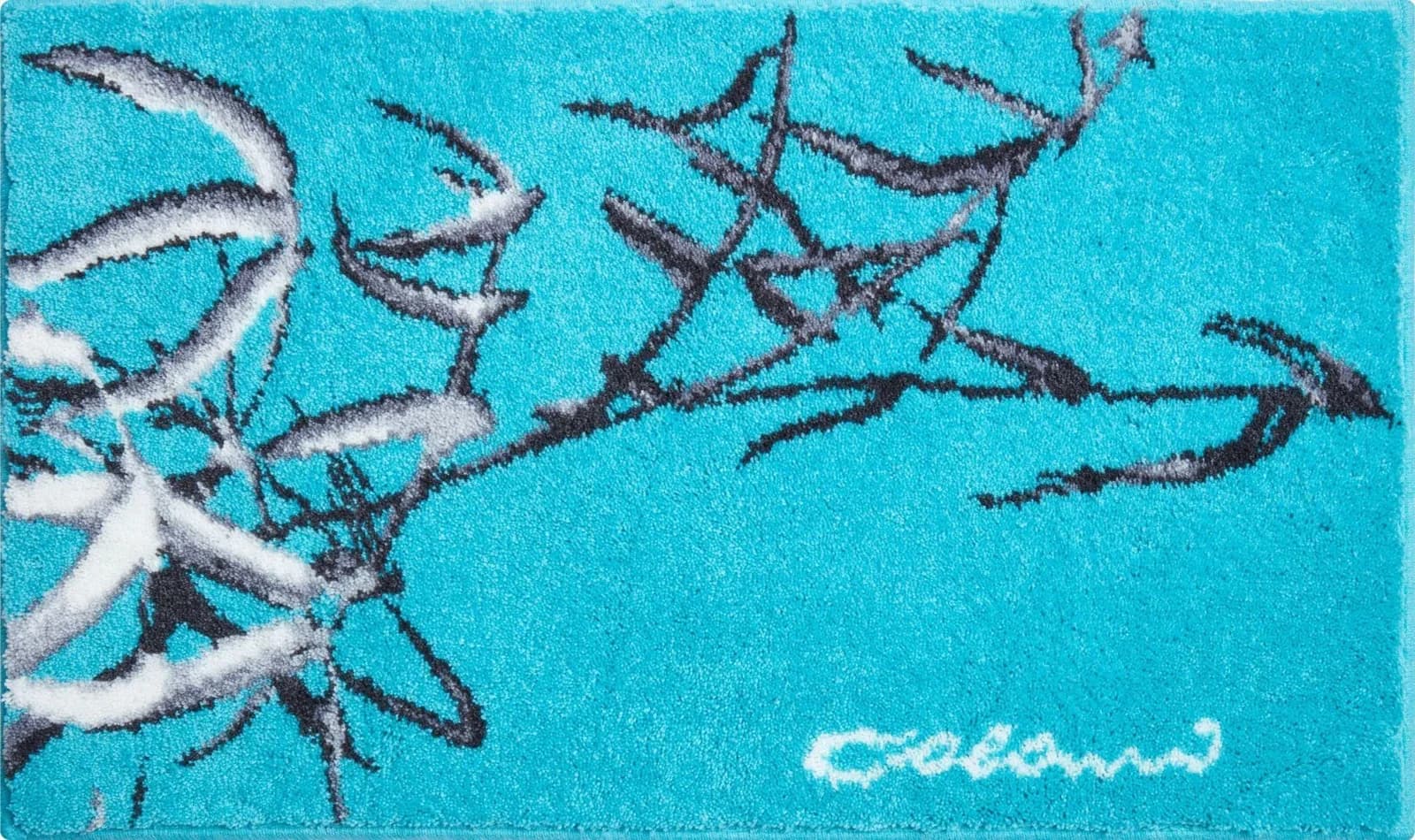 Badematte Colani 23 Blau Türkis Grün Polyacryl