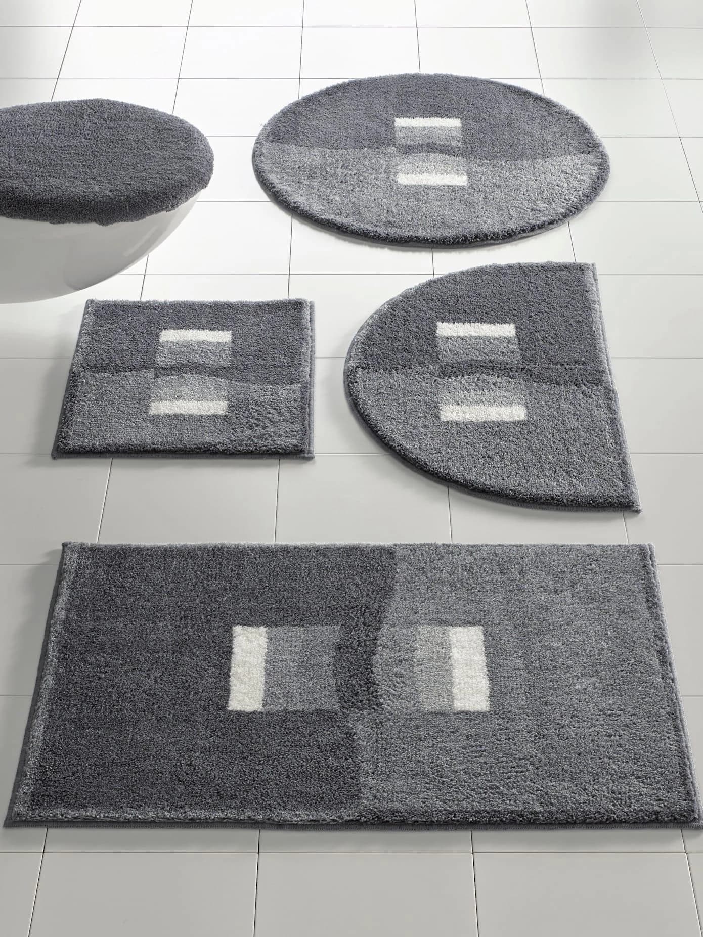 Badematte GRUND Gr. 5, grau, rechteckig (150cm x 80cm)