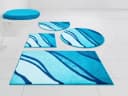 Grund Badematte Belize Rund Türkis Polyacryl Bild 2