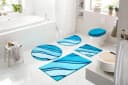 Grund Badematte Belize Rund Türkis Polyacryl Bild 4