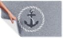 Grund Badematte Port Louis Silber Maritimes Anker-Motiv Bild 5