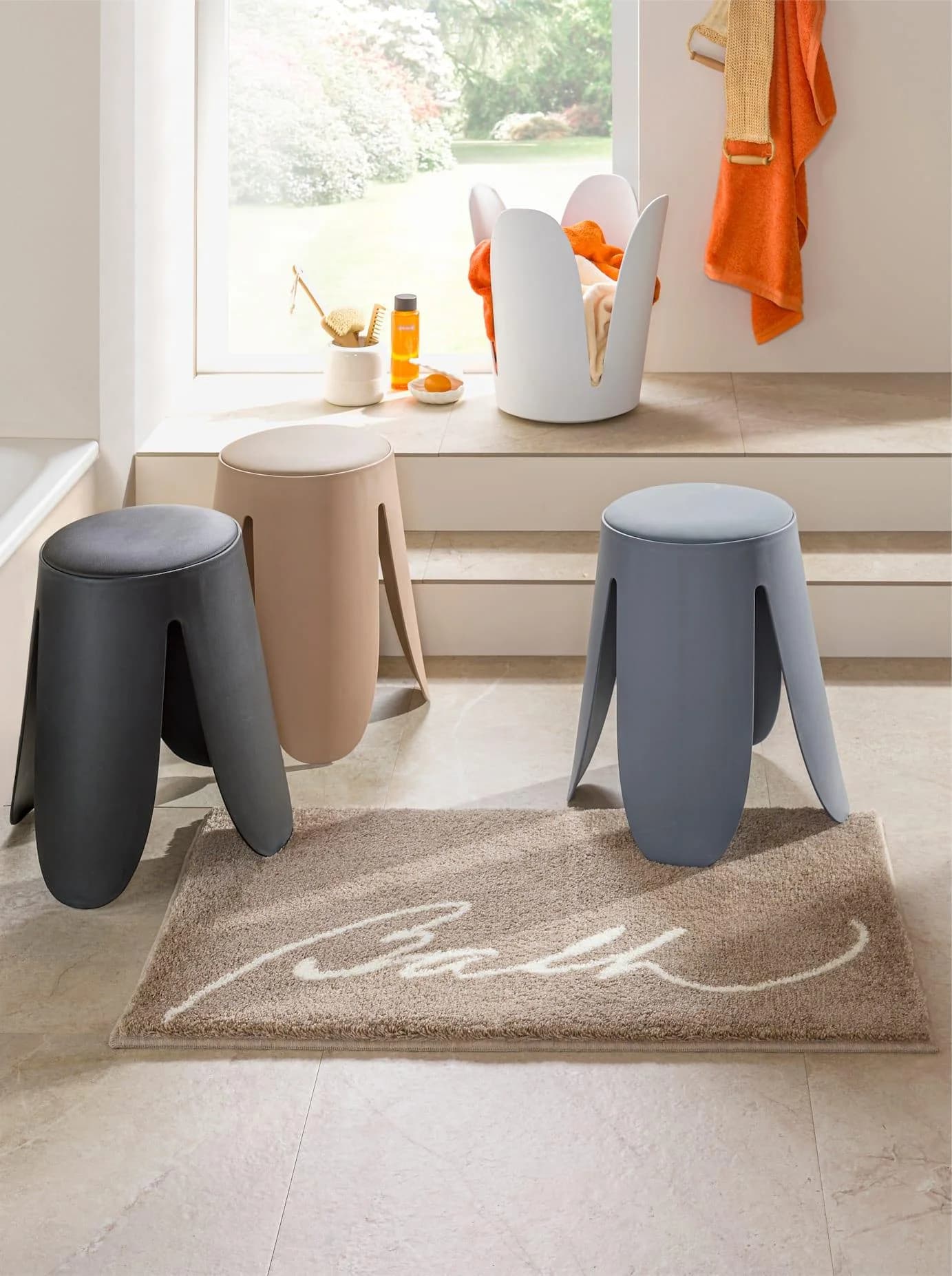 Badematte GRUND Gr. 4 Taupe Rechteckig 70x120cm
