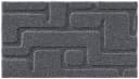 Grund Badematte Riana Grau Modern Hoch-Tief-Struktur Bild 1
