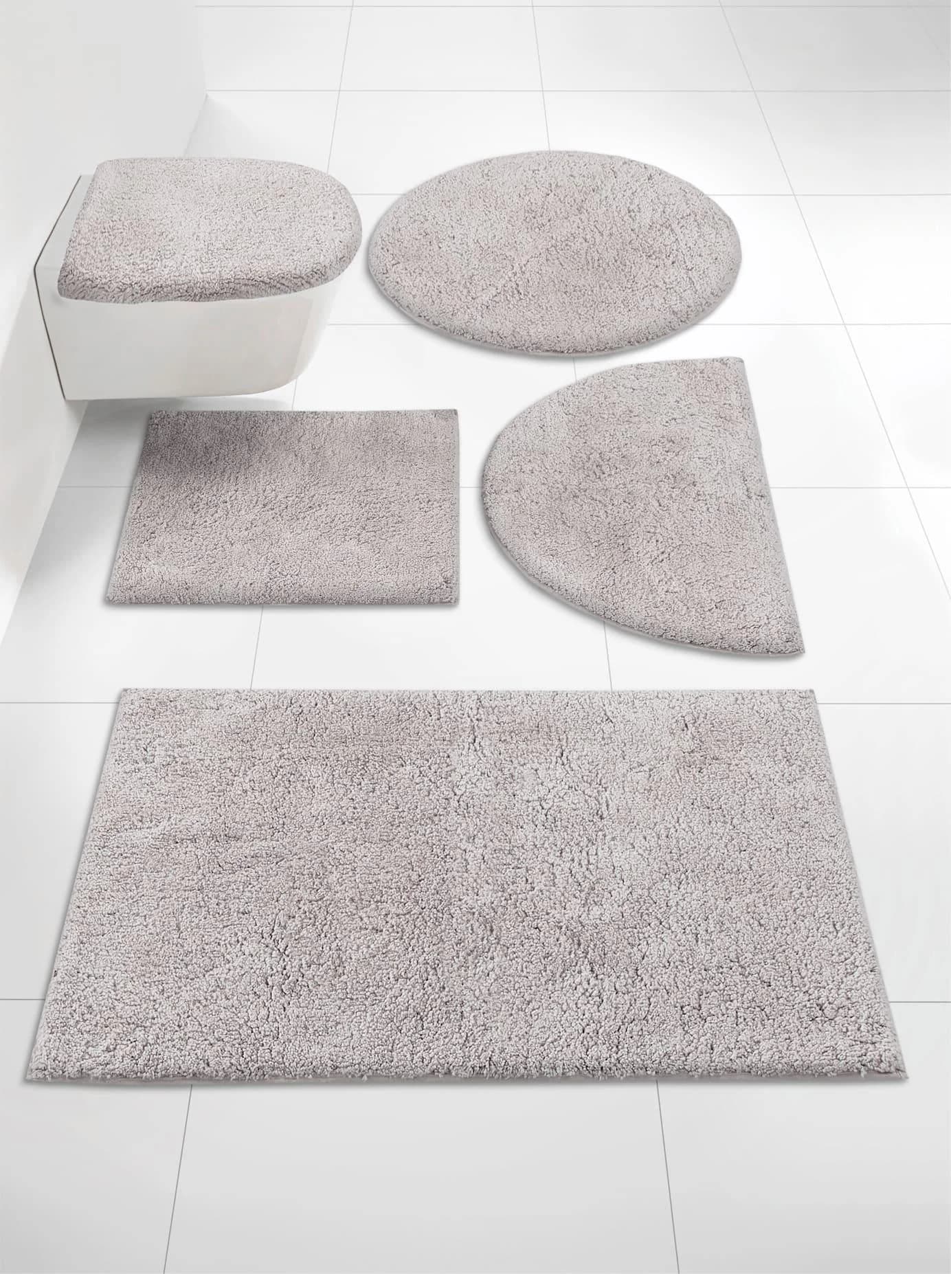 Badematte Grund Grau Rechteckig 45x50cm