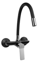 Aqualine Küchenarmatur SINTRA Wandarmatur Schwarz/Chrom Flexi-Auslauf Bild 2