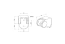 Aqualine Brausehalter kippbar Chrom SC139 Bild 1