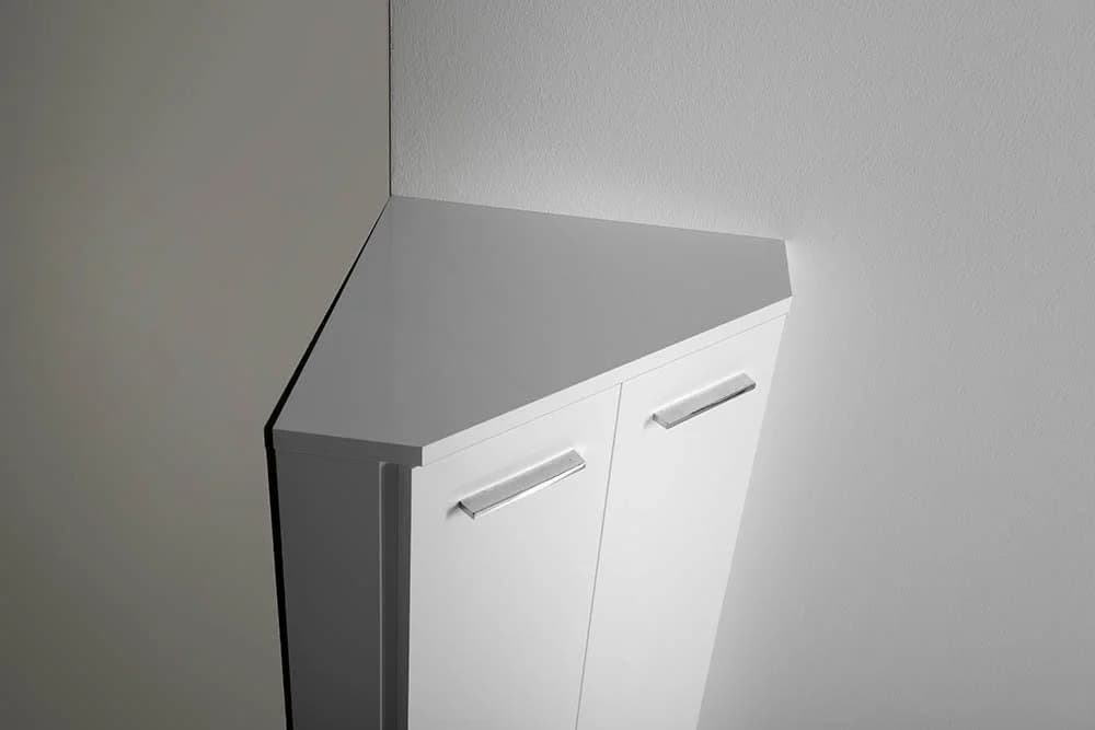 Aqualine Eckschrank Weiß MDF/laminiert - Bild 5