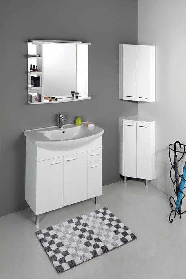 Aqualine Eckschrank ZOJA/KERAMIA FRESH 35x76x35cm Weiß