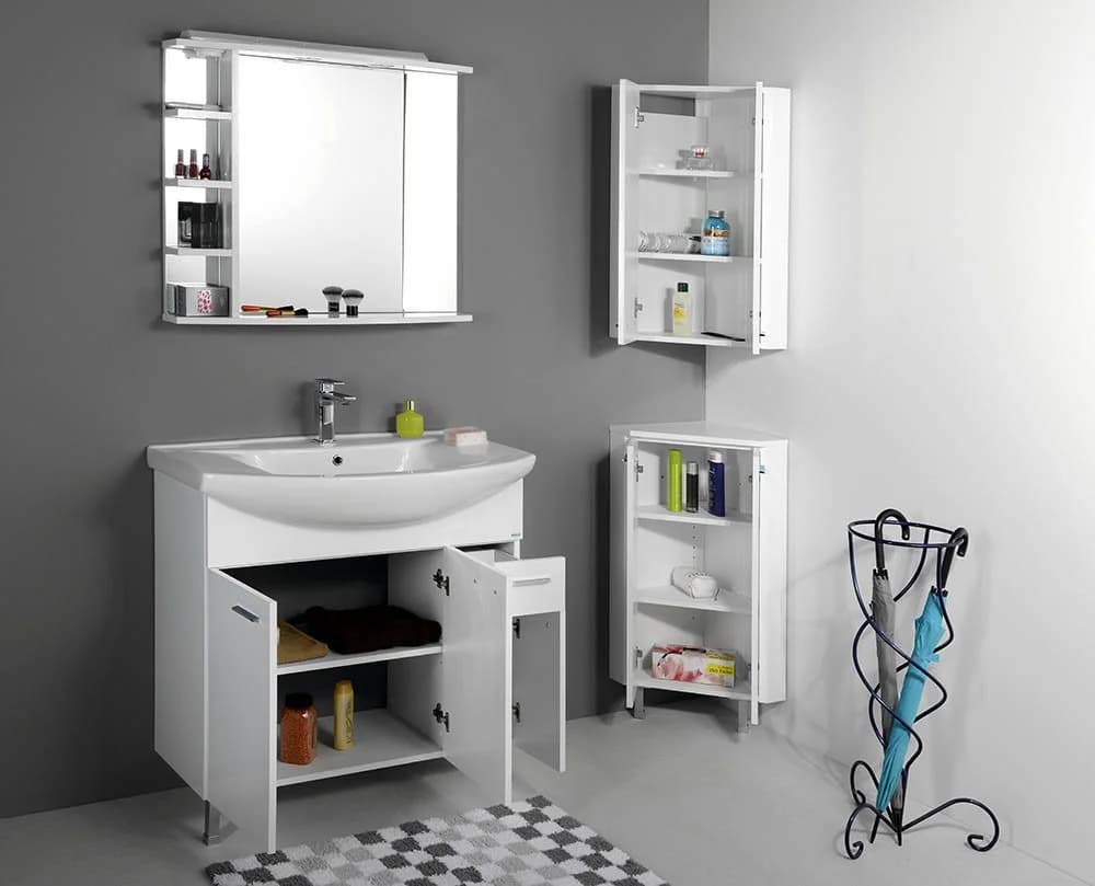 Aqualine Eckschrank ZOJA/KERAMIA FRESH 35x76x35cm Weiß - Bild 3