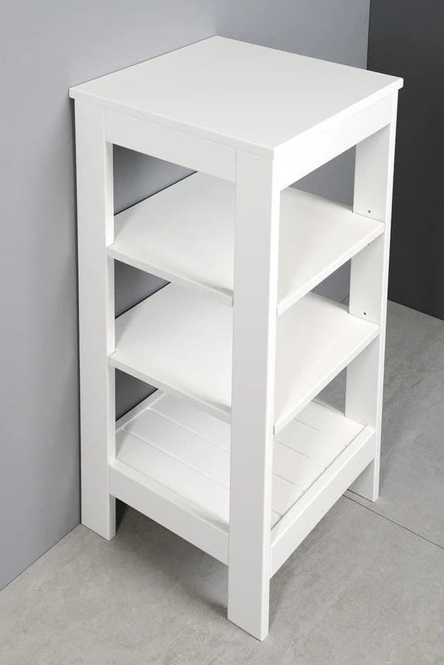 Aqualine Seitenschrank ETIDE weiß matt mit Ablagen - Bild 4