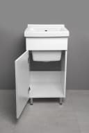 Aqualine Waschbeckenunterschrank Weiß MDF Bild 1
