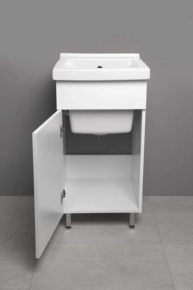 Aqualine Waschbeckenunterschrank Weiß MDF