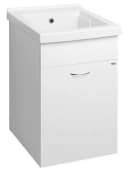 Aqualine Waschbeckenunterschrank Weiß MDF Bild 2