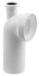 Bruckner Wandanschlussbogen WC 90° Kunststoff Bild 2