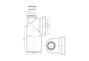 Bruckner Wandanschlussbogen WC 90° Kunststoff Bild 4