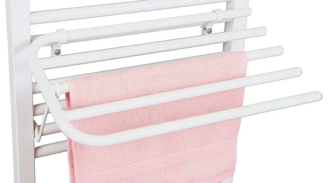 Aqualine Handtuchstange 4-Fach Weiß für Heizkörper - Bild 2
