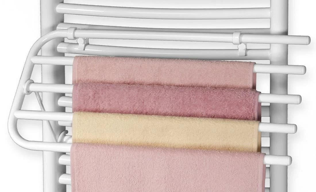 Aqualine Handtuchstange 4-Fach Weiß für Heizkörper - Bild 4