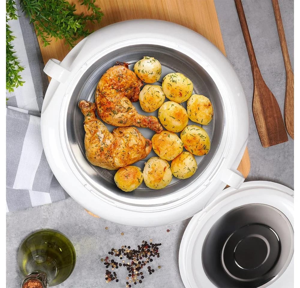 Orion Group Thermoschüssel DELUXE 5L Weiß Kunststoff/Edelstahl - Bild 4
