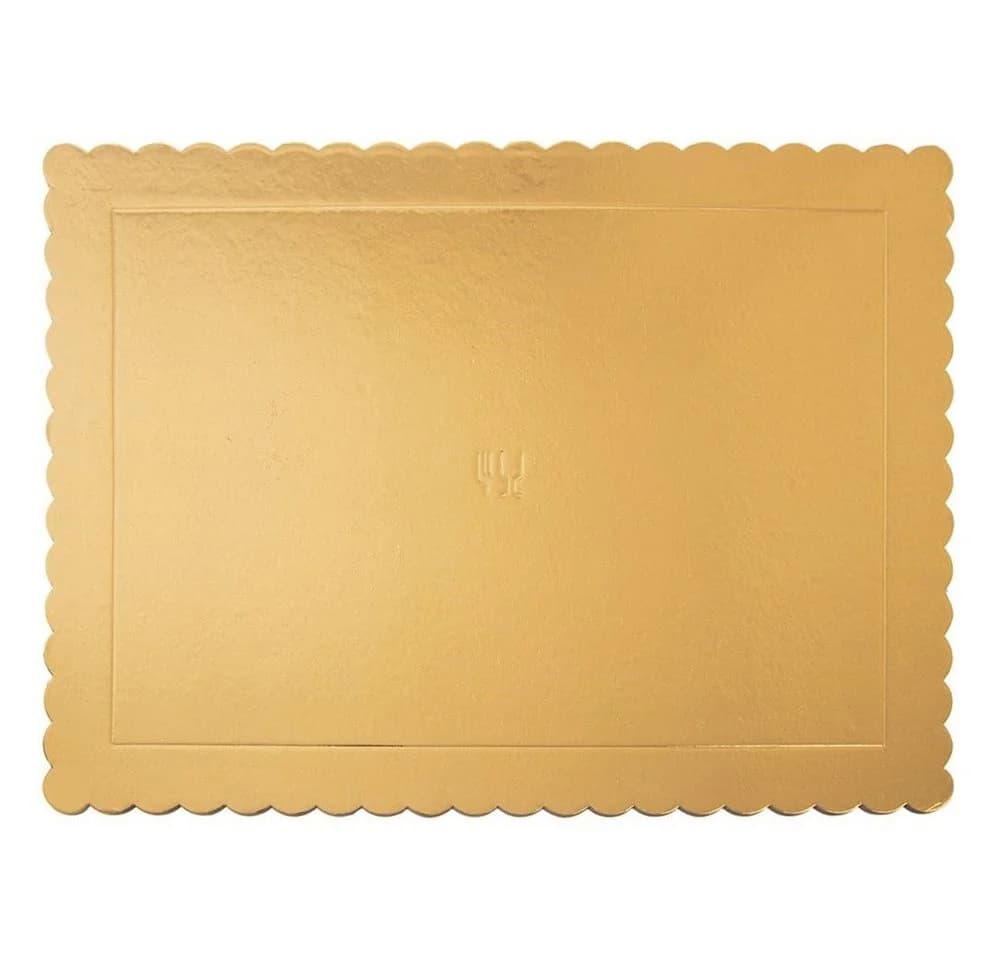 Orion Group Tortenplatte Rechteckig Gold 40x30cm - Bild 2