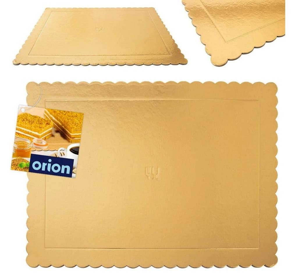 Orion Group Tortenplatte Rechteckig Gold 40x30cm - Bild 5