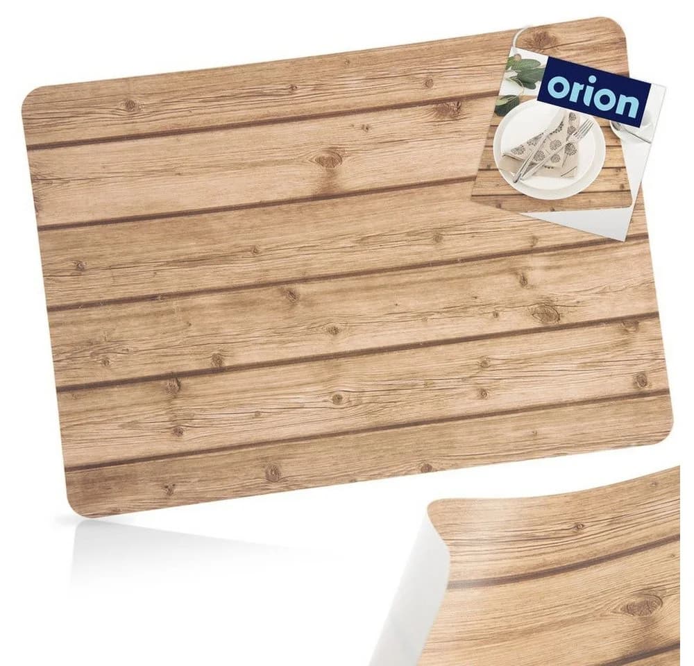 Orion Platzset 43x30 cm Holzoptik Abwaschbar Strapazierfähig - Bild 5