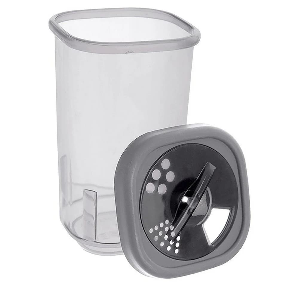 Orion Group Gewürzstreuer 320ml viereckig grau mit 3-Stufen-Dosierung - Bild 3