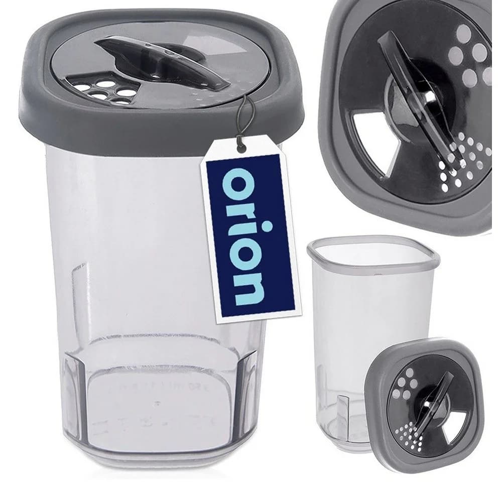 Orion Group Gewürzstreuer 320ml viereckig grau mit 3-Stufen-Dosierung - Bild 4