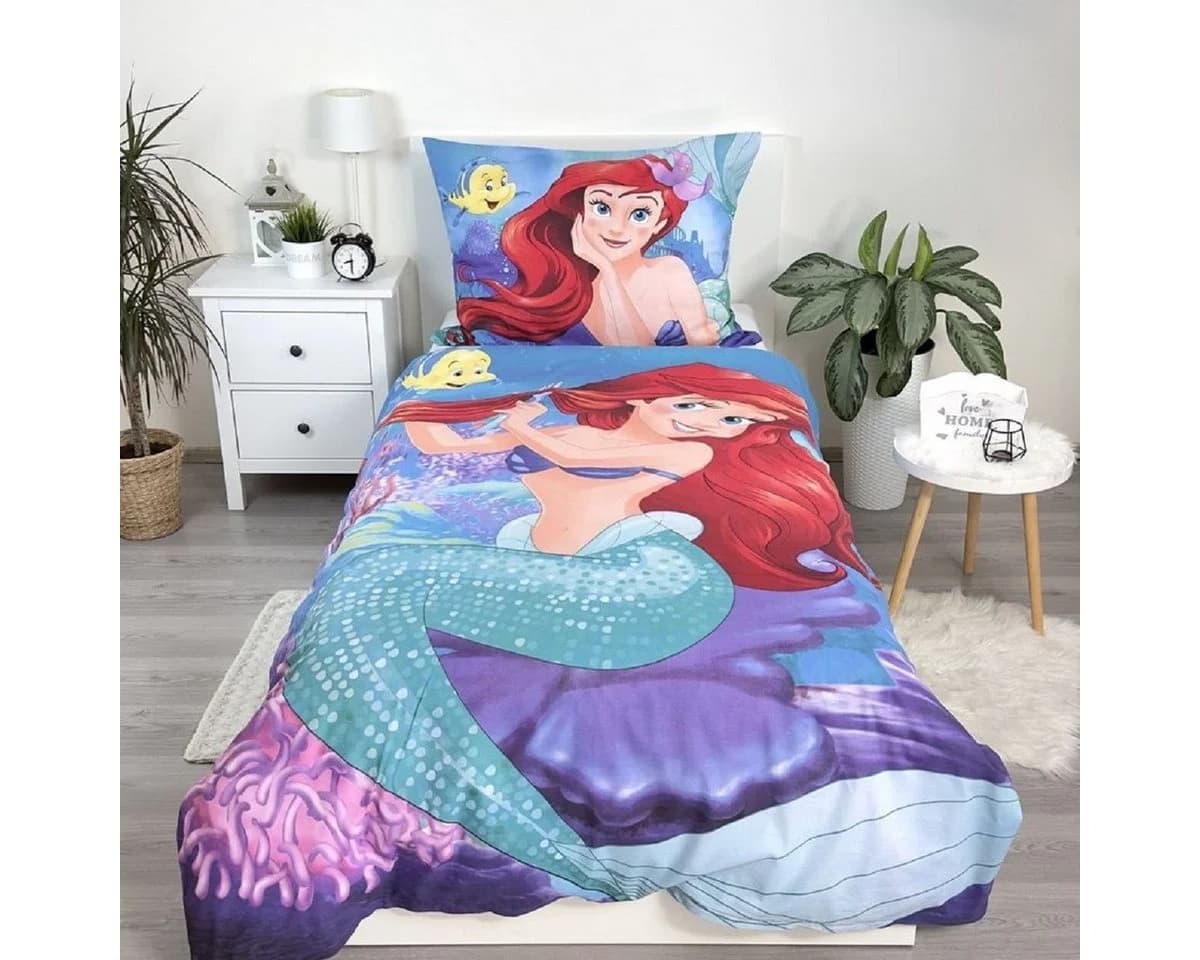 Disney Princess Bettwäsche Arielle 2-tlg. 140x200 cm Baumwolle