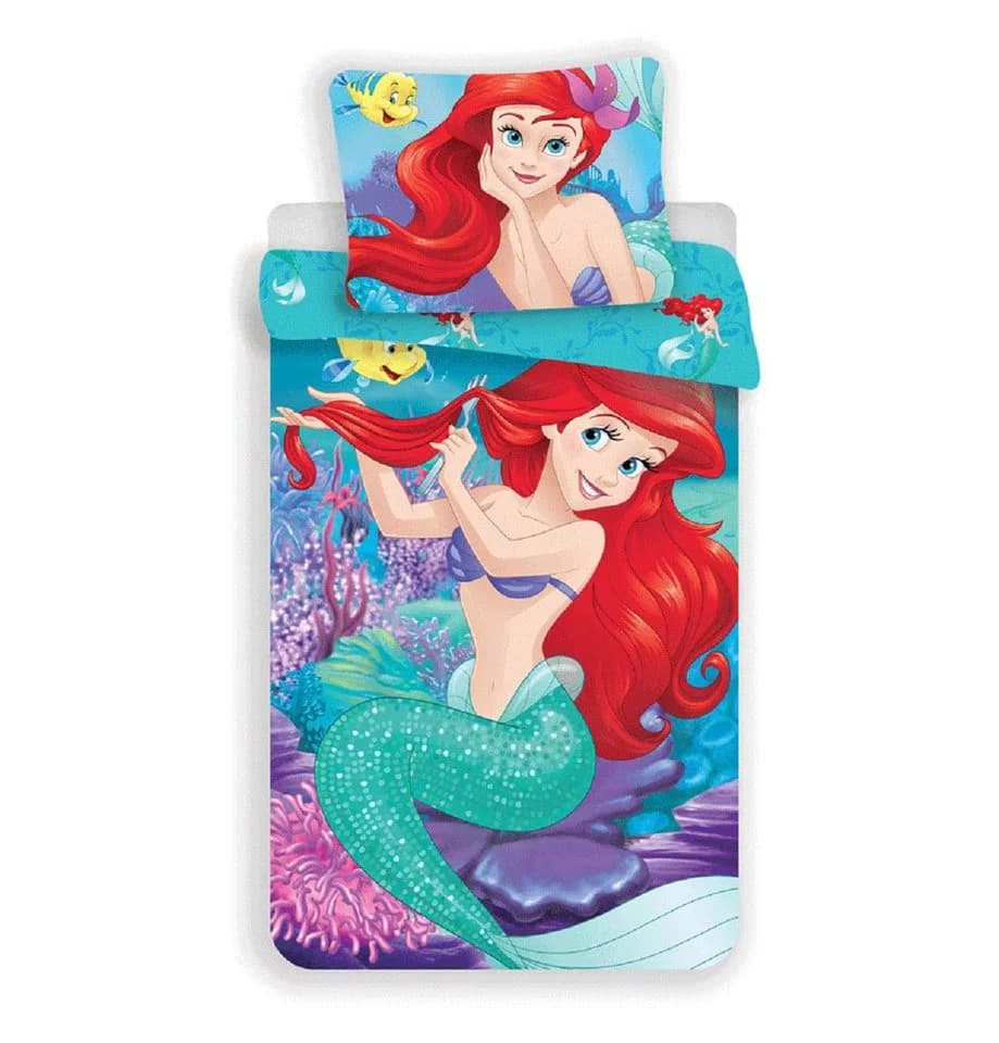 Disney Princess Bettwäsche Arielle 2-tlg. 140x200 cm Baumwolle - Bild 2